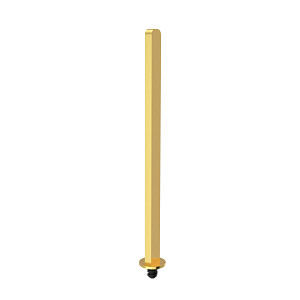 Brushed gold Toilet brush handle Replacement handle for toilet brush. Massive, square shape.