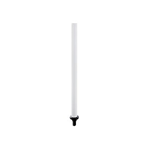 White Tabo brush top handle The upper handle of the toilet brush is white matte. Stainless steel.