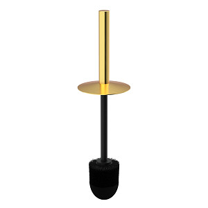 Brushed gold Replacement toilet brush Replacement toilet brush with round cap.