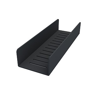 Black Black shower shelf Black matte metal shower shelf.