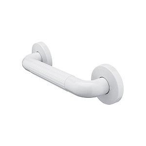 White Plastic grab bar 300x35 mm Safety plastic grab bar for bath or shower. 