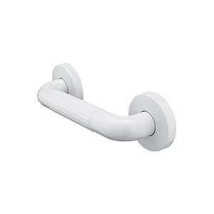 White Plastic grab bar 230x35 mm Safety plastic grab bar for bath or shower. 