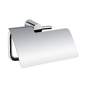 Chrome Toilet paper holder Toilet paper holder with cover.