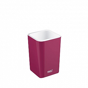 Purple Burgundy Toothbrush cup Free standing toothbrush cup.