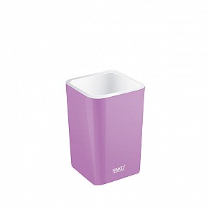 Light violet Toothbrush cup Free standing toothbrush cup.