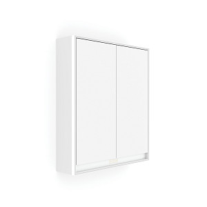 White White LED backlit mirror cabinet 600. 