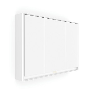 White White LED backlit mirror cabinet 1000. 