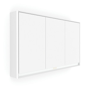 White White LED backlit mirror cabinet 1200. 