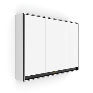 Black Black LED backlit mirror cabinet 1000. 
