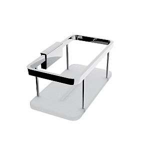 Chrome Bathroom and shower shelf