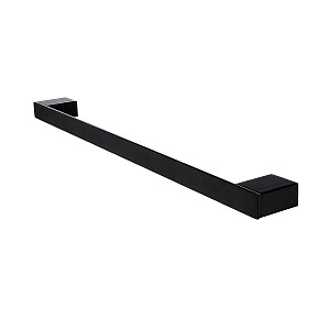 Black Towel holder, 48 cm Single towel holder for folded towels up to 70 cm. Brass / black matte.