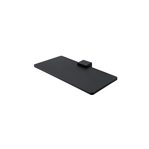 Černá polička do koupelny na mobil a drobnosti z plexiglass, 20 cm