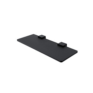 Black Shelf IXI, 30 cm Shelf made of satin plexiglass. 30 cm long.