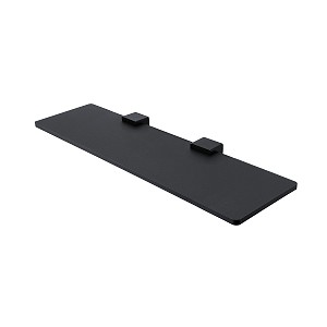 Black Shelf IXI, 50 cm Shelf made of satin plexiglass. 50 cm long.
