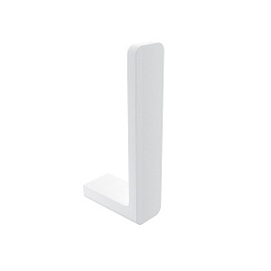 White Spare toilet paper holder Spare toilet paper holder.