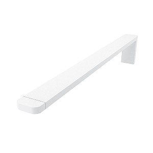 White Towel holder, 37 cm Towel holder with one arm assembled to cabinets.