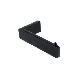 Black Toilet paper holder Toilet paper holder without cover.