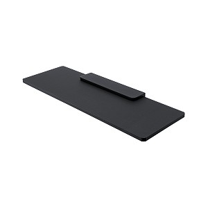Black Shelf IXI, 40 cm Shelf made of satin plexiglass. 40 cm long.