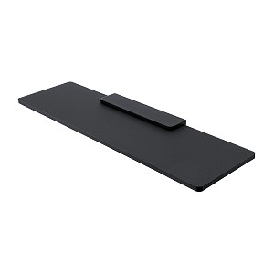 Black Shelf IXI, 50 cm Shelf made of satin plexiglass. 50 cm long.