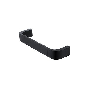 Black Towel holder, 23 cm Towel holder for throwing towels through.