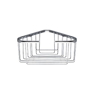 Chrome Wire shelf Wire corner shelf for bath or shower.