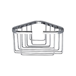 Chrome Wire shelf Wire corner shelf for bath or shower.