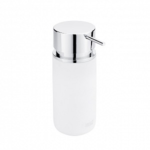 White Soap dispenser, plastic pump Ceramic soap dispenser, white matte. Volume 280 ml. 