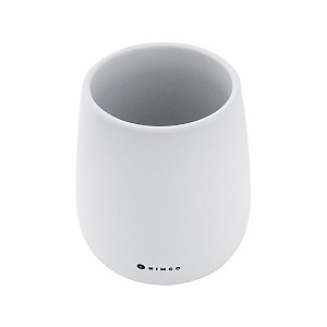 White Toothbrush cup Toothbrush cup. White matte. Soft-touch Surface.