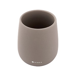 Toothbrush cup Toothbrush cup. TAUPE matte. Soft-touch Surface.