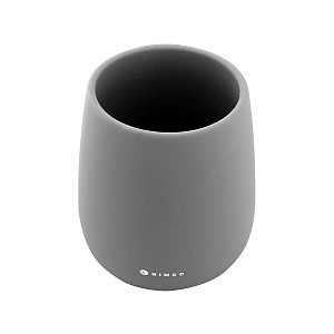 Toothbrush cup Toothbrush cup. Dark gray matte. Soft-touch Surface.