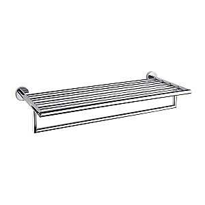 Chrome Towel shelf, 65 cm. Towel shelf with grab bar for hanging towels.