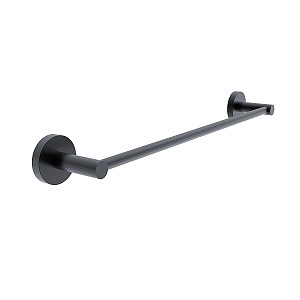 Black Towel holder, 51 cm Single towel holder. 500 mm long.