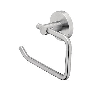 Brushed stainless steel Toilet paper holder Toilet paper holder without cover. Brushed stainless steel.