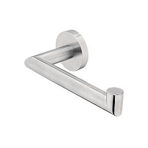 Brushed stainless steel Toilet paper holder Toilet paper holder without cover. Brushed stainless steel.