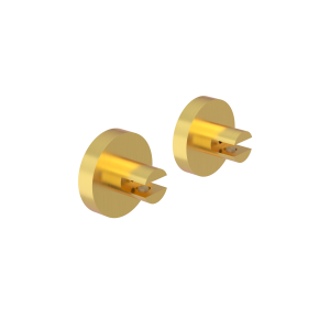 Brushed gold Individual shelf holders Separate shelf brackets for glass with a maximum thickness of 8 mm.