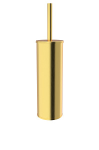 Brushed gold Toilet brush holder Toilet brush, all-metal tube. For hanging, for standing. Massive design with pull-out container.