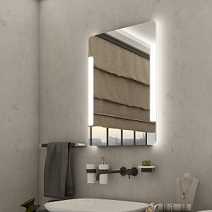 Zrcadlo do koupelny 50x80 s osvětlením po stranách