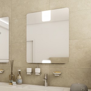 Zrcadlo do koupelny 60x80 s osvětlením nahoře a dole