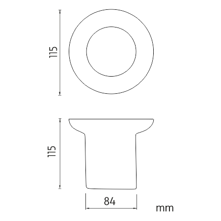 Toilet brush container