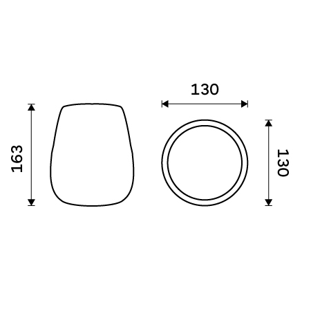 Toilet brush container