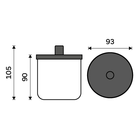 Cosmetic pad container