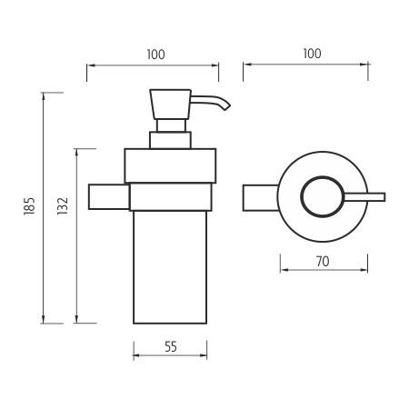 Soap dispenser, plastic pump