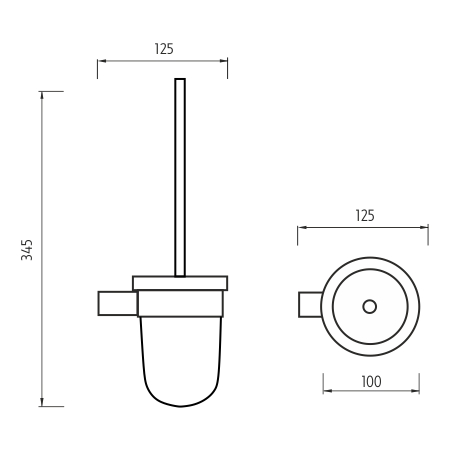 Toilet brush holder