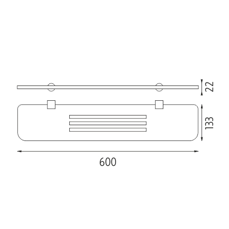 Shelf, 60 cm