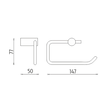 Black toilet paper holder