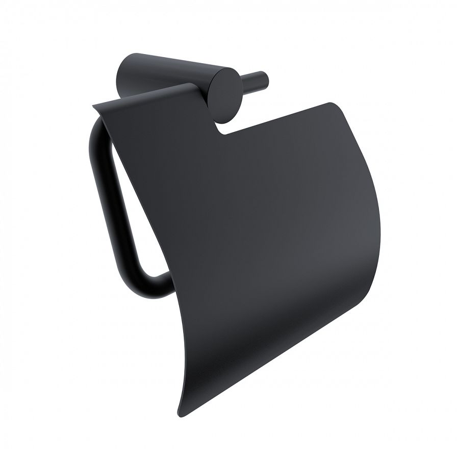 Black toilet paper holder