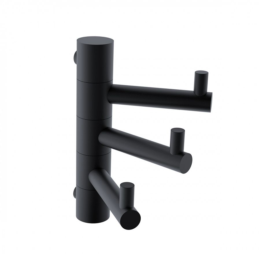 Black triple swivel hook