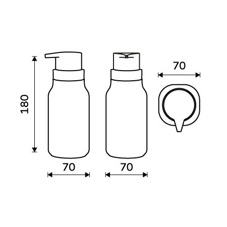 Soap dispenser, plastic pump