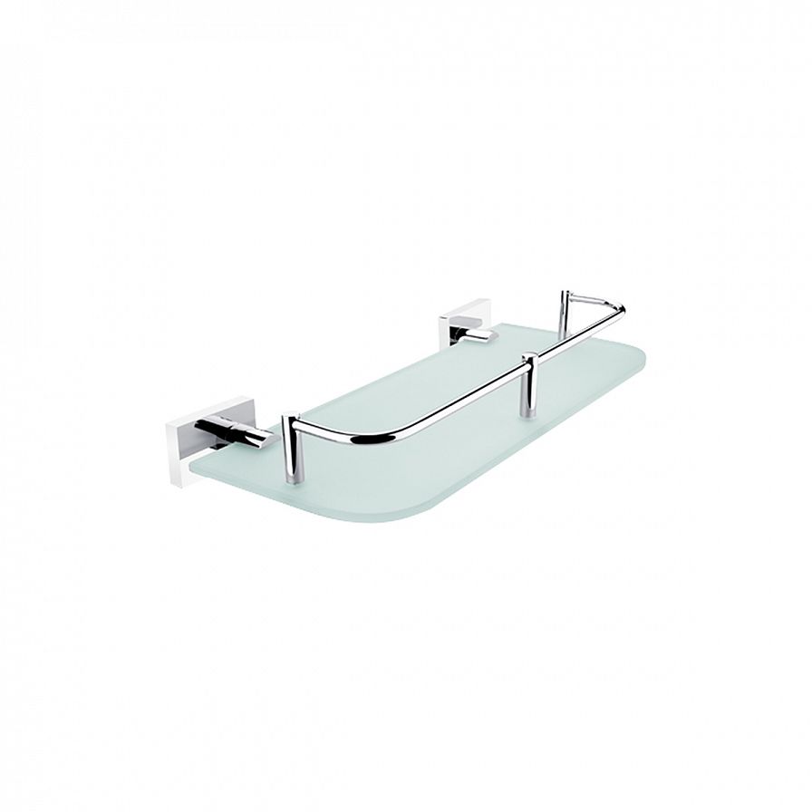 Shelf with rail, 30 cm