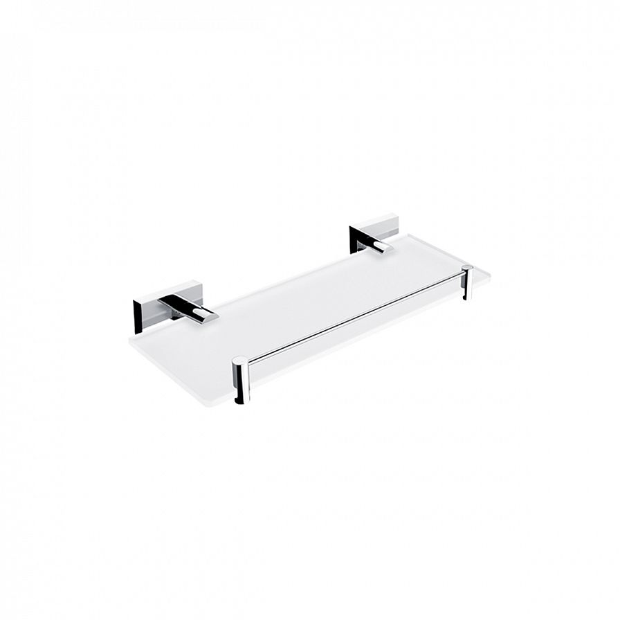 Shelf with rail, 30 cm